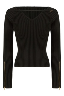 Черный пуловер La maille Oro Jacquemus