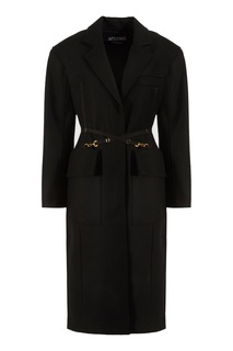 Черное шерстяное пальто Le manteau Soco Jacquemus
