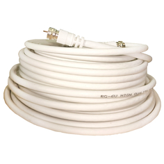 Кабели кабель ТВ GODIGITAL RG-6U 20м с F-коннекторами бел.