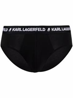 Karl Lagerfeld комплект из семи трусов-брифов с вышитым логотипом