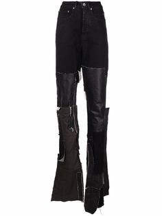 Rick Owens DRKSHDW расклешенные джинсы в рубчик