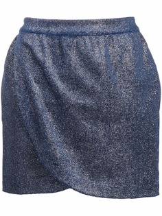 Zadig&Voltaire юбка мини с эффектом металлик