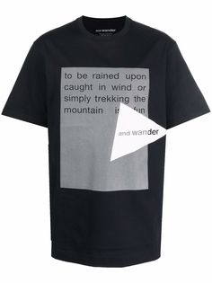 and Wander футболка с надписью