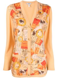 Céline Pre-Owned кардиган 2000-х годов с принтом