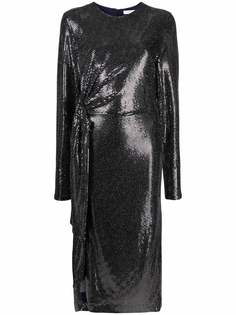 Roseanna драпированное платье David Stax с пайетками