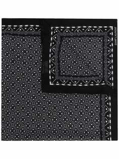 Saint Laurent бандана с узором аргайл