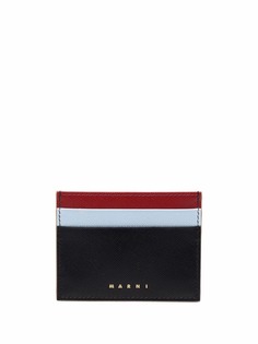Marni картхолдер в стиле колор-блок с логотипом