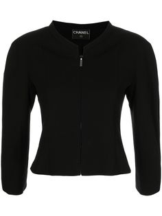Chanel Pre-Owned укороченная куртка на молнии