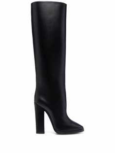 Saint Laurent сапоги на каблуке