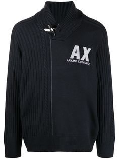 Armani Exchange кардиган с нашивкой-логотипом