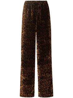 LaQuan Smith брюки с леопардовым принтом
