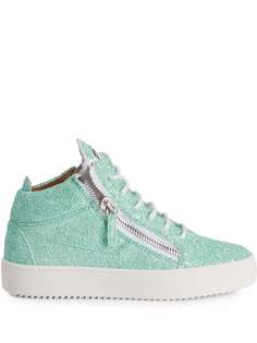 Giuseppe Zanotti высокие кеды Kriss с блестками