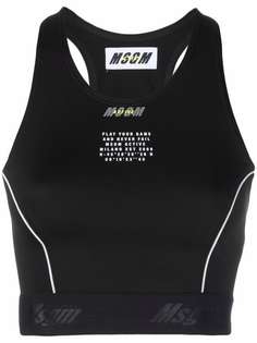 MSGM спортивный бюстгальтер Active с логотипом