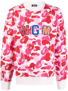 A BATHING APE® джемпер WGM с камуфляжным принтом Bape