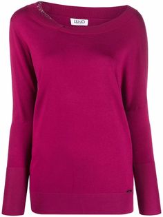 LIU JO декорированный джемпер