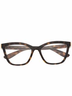 Dolce & Gabbana Eyewear очки в квадратной оправе черепаховой расцветки