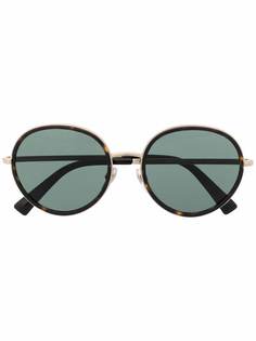 Valentino Eyewear солнцезащитные очки Rockstud в круглой оправе