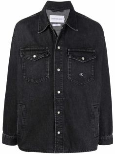 Calvin Klein Jeans джинсовая куртка-рубашка с логотипом
