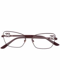Dolce & Gabbana Eyewear очки в оправе кошачий глаз с логотипом
