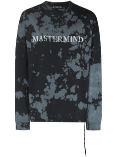 Mastermind Japan толстовка с принтом тай-дай и логотипом