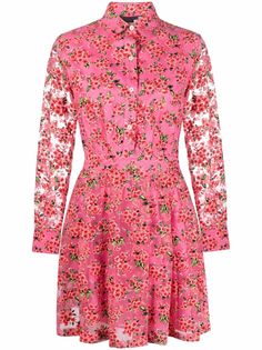 Love Moschino платье-рубашка с цветочным принтом