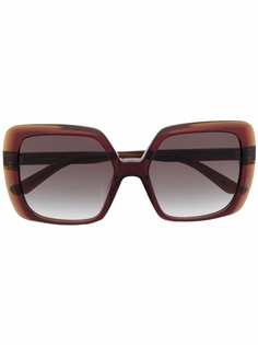 Karl Lagerfeld солнцезащитные очки Trilayer в квадратной оправе