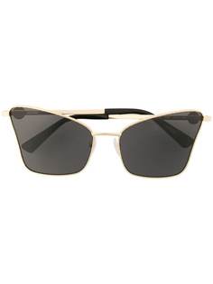 Moschino Eyewear солнцезащитные очки в оправе бабочка