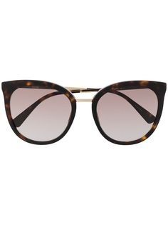 Moschino Eyewear солнцезащитные очки черепаховой расцветки