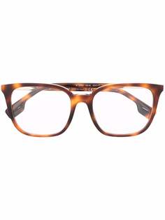 Burberry Eyewear очки Leah в квадратной оправе черепаховой расцветки