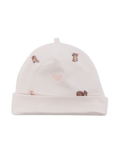Emporio Armani Kids шапка бини с вышитым логотипом