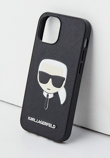 Чехол для iPhone Karl Lagerfeld Lagerfeld для iPhone 13 mini чехол PU Saffiano Karls Head Hard Black