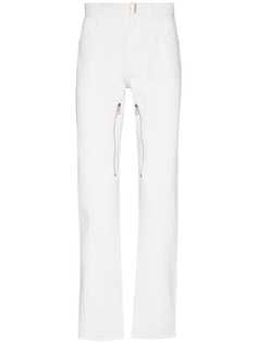 Givenchy прямые джинсы с молниями и логотипом 4G