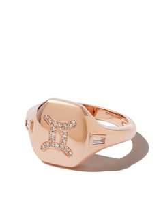 SHAY перстень Gemini из розового золота с бриллиантами