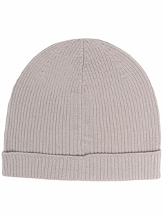 Rick Owens шапка бини в рубчик