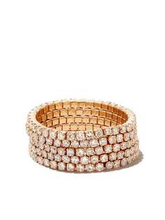 SHAY кольцо 5 Thread из желтого золота с бриллиантами