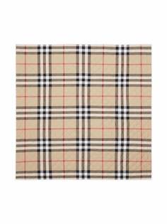 Burberry Kids стеганое покрывало в клетку