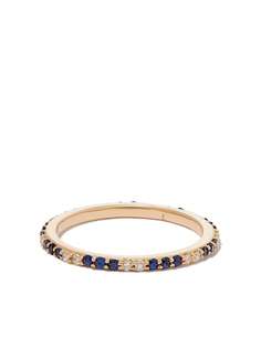 Adina Reyter кольцо Diana из желтого золота с бриллиантами и сапфиром