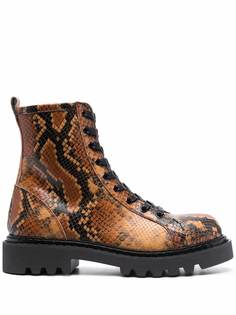 Just Cavalli ботинки со змеиным принтом