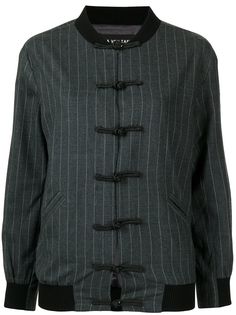 Lisa Von Tang бомбер в тонкую полоску