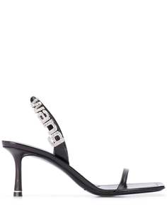 Alexander Wang декорированные босоножки с логотипом