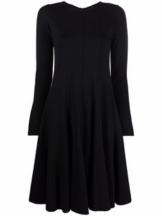 Emporio Armani расклешенное трикотажное платье