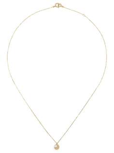 AHKAH колье Crescent Pearl из желтого золота с жемчугом