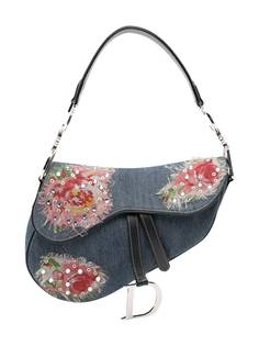 Christian Dior декорированная сумка на плечо Saddle 2004-го года
