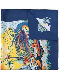 Hermès шелковый платок Ube 1990-х годов Hermes