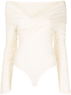 KHAITE блузка с открытыми плечами