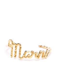 Marni браслет-кафф с логотипом