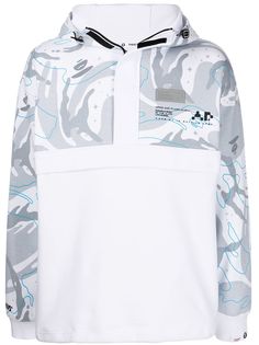 AAPE BY *A BATHING APE® худи с молнией и принтом Camouflage