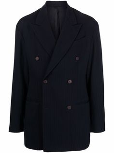 Dolce & Gabbana Pre-Owned двубортный пиджак 1990-х годов в тонкую полоску