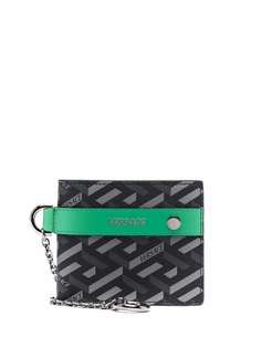 Versace бумажник с узором La Greca