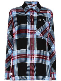 Charles Jeffrey Loverboy рубашка в клетку тартан из коллаборации с Fred Perry